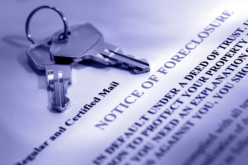 Notice of Foreclosure and House Keys